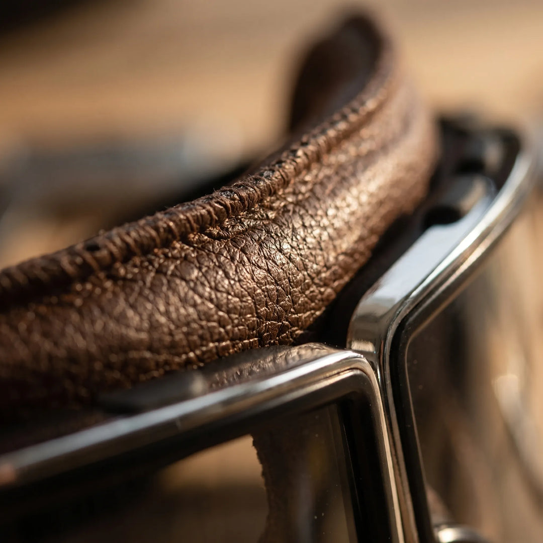 VintroggRetro-Style Leather-Frame Motorcycle Goggles