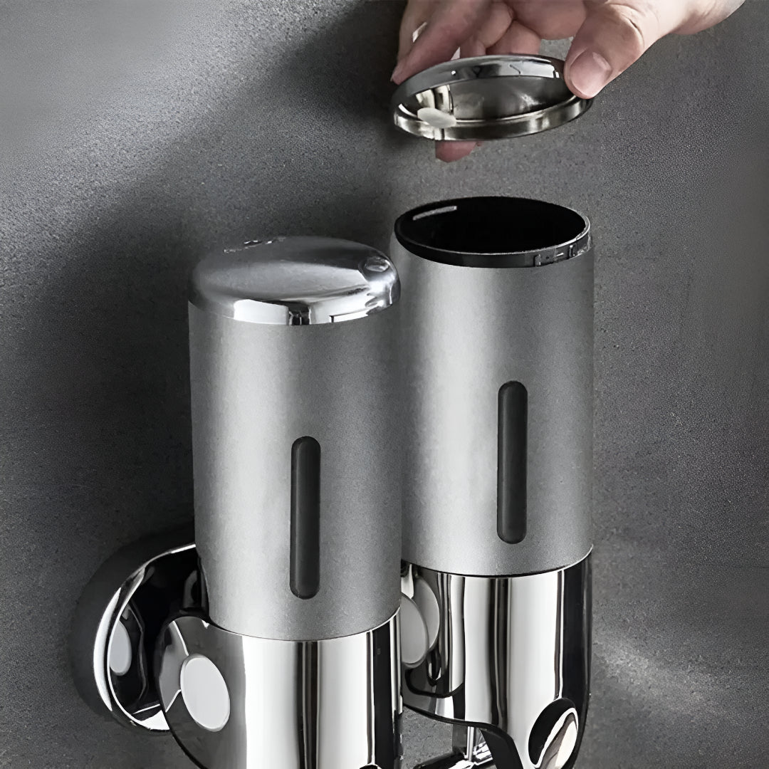 Wall-Mounted Brass Soap Dispenser | Stylish Addition for Bathroom and Kitchen