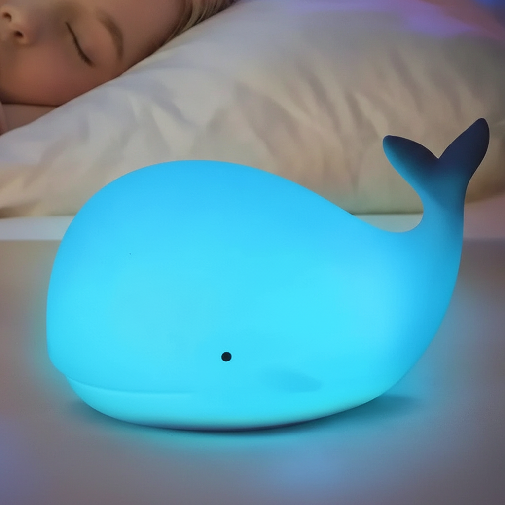 Soft Silicone Night Light – GlowWhale