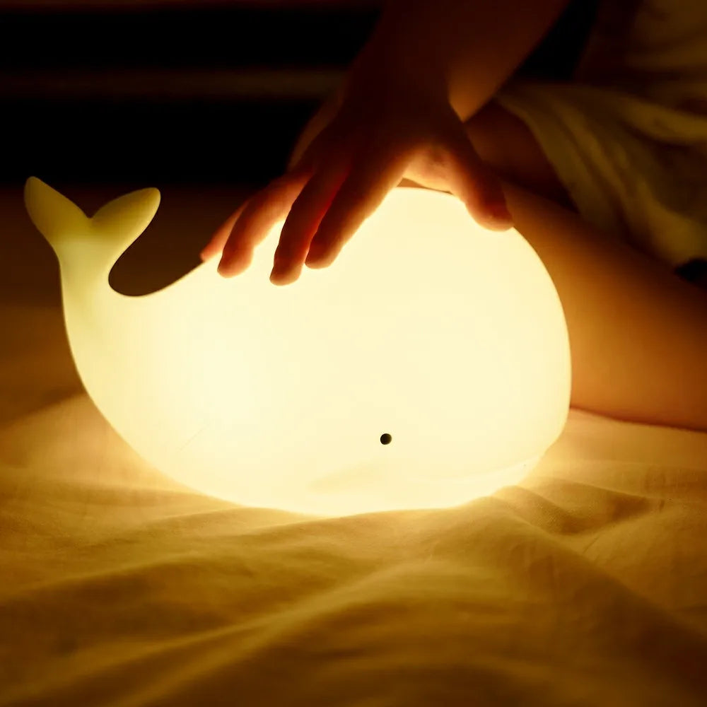 Soft Silicone Night Light – GlowWhale
