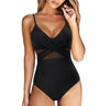 Mesh V-Neck Push-Up Swimsuit – Nora