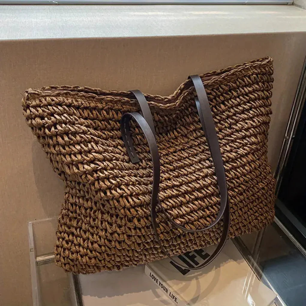 Women’s Woven Tote Bag – Stylish Carry-All for Daily Use