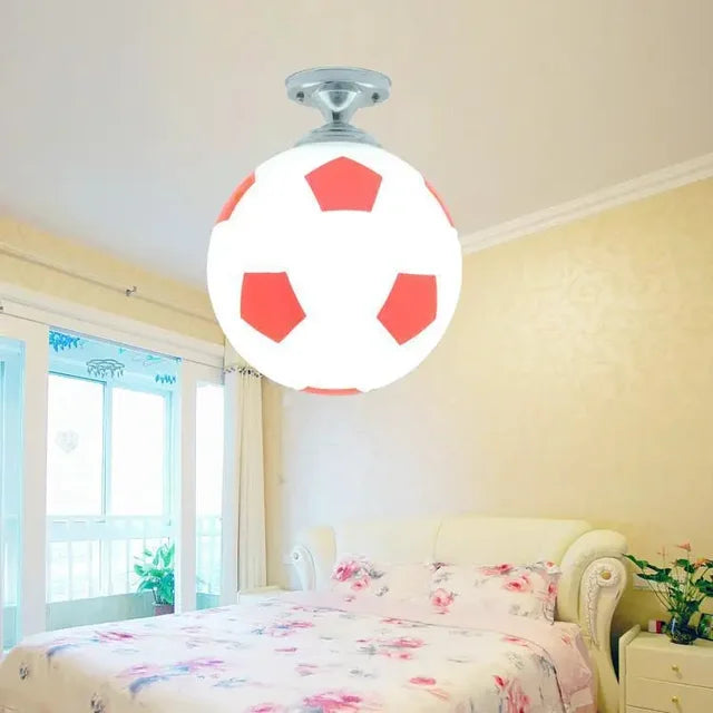 Playful Soccer Ball Ceiling Light – GoalBright