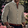 Men's Striped Button-Down Shirt