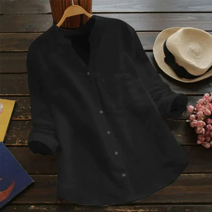 Women's Linen-Cotton Blend Shirt