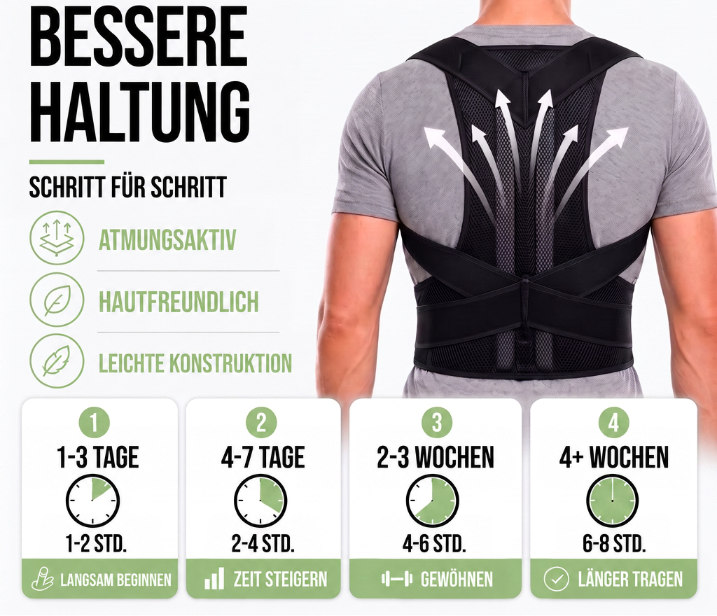 Adjustable Upper Back Posture Corrector with Breathable Mesh