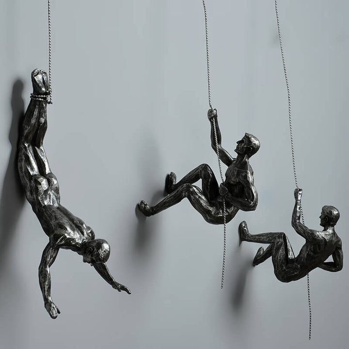 Mountain Climber Wall Sculpture – PeakFigures