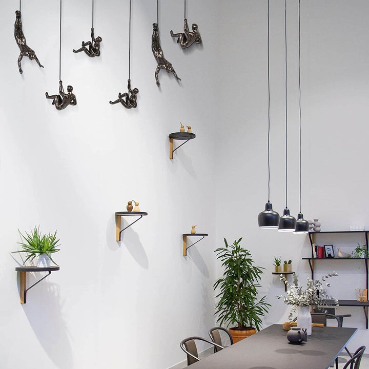 Mountain Climber Wall Sculpture – PeakFigures