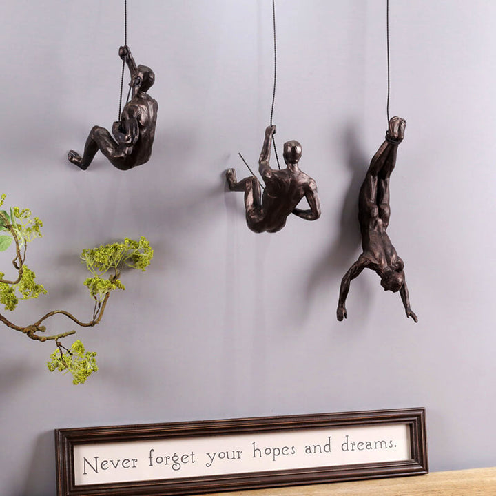 Mountain Climber Wall Sculpture – PeakFigures