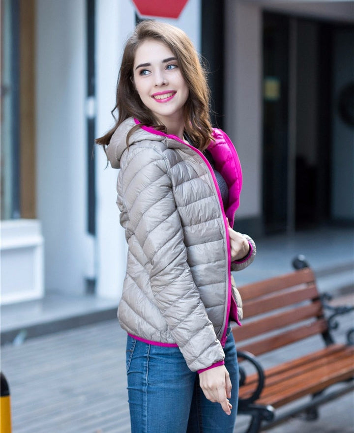 Women's Reversible Down Jacket for Spring 2026 – Aurora