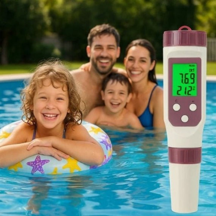Digital Pool Tester for Water Analysis with App Support