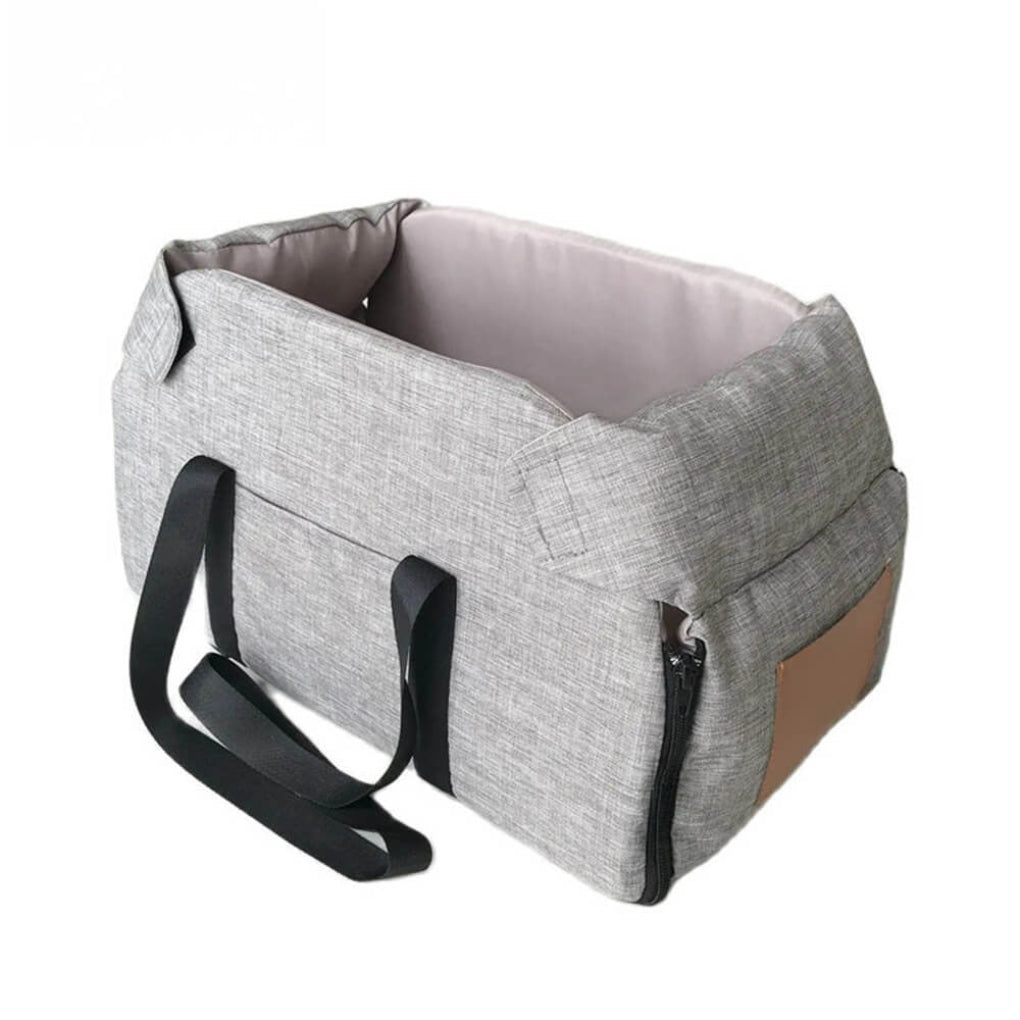 Non-Slip Detachable Contrast Colour Cat & Dog Car Seat Bed