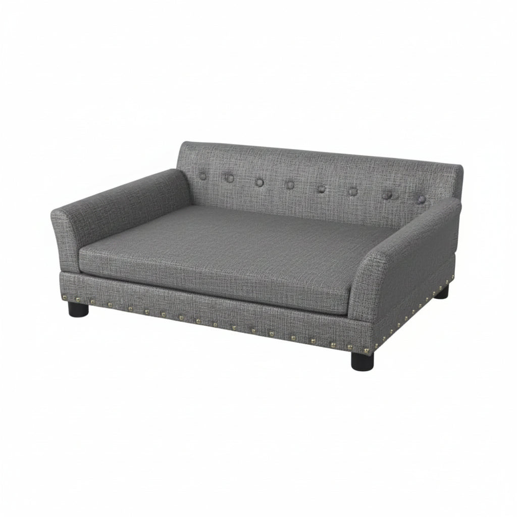 Luxury Leather Elevated Dog Sofa