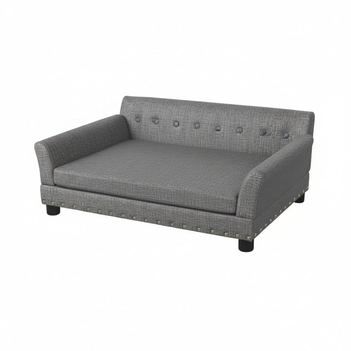 Luxury Leather Elevated Dog Sofa