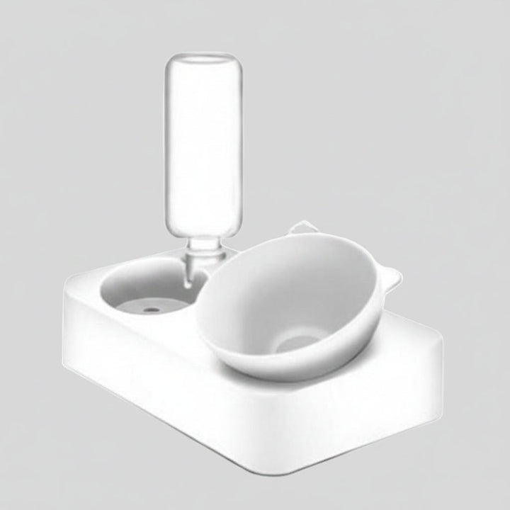 Anti-Vomiting Cat Bowl with Automatic Water Dispenser