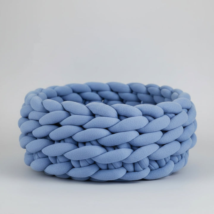 CozyWeave Rope Pet Bed – Breathable Comfort for Restful Sleep
