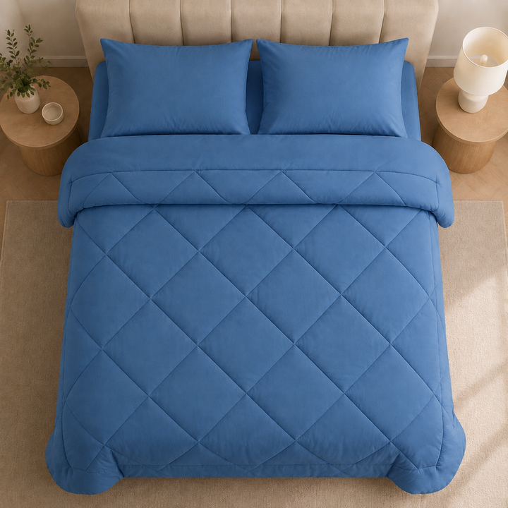 2-in-1 Quilted Comforter – No Duvet Cover Needed