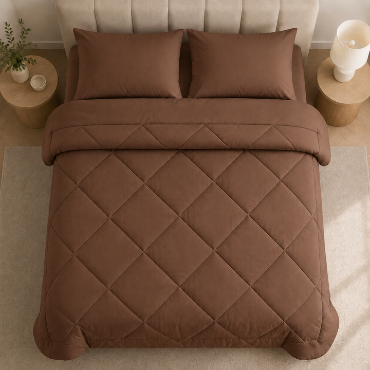 2-in-1 Quilted Comforter – No Duvet Cover Needed