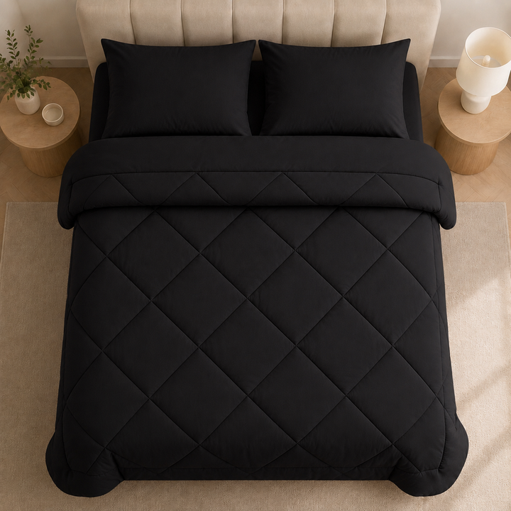 2-in-1 Quilted Comforter – No Duvet Cover Needed