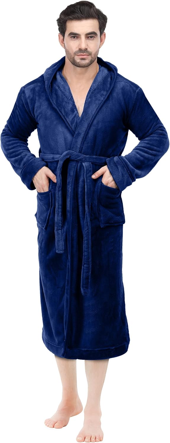 Men's Lightweight Fleece Summer Bathrobe – Harry