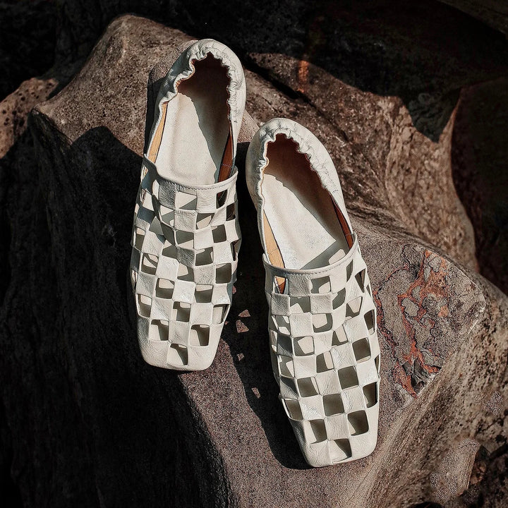Women's Elegant Checkered Mules