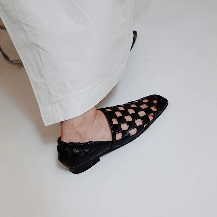 Women's Elegant Checkered Mules
