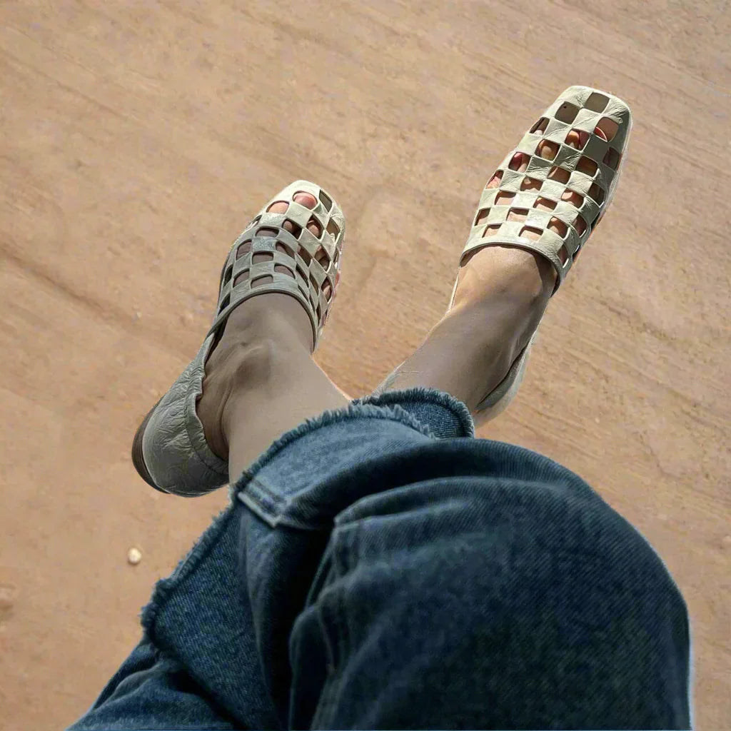 Women's Elegant Checkered Mules