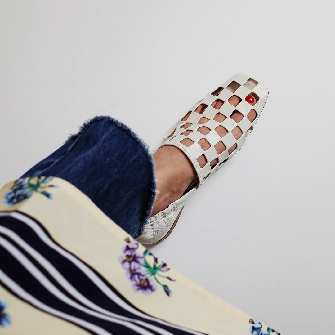 Women's Elegant Checkered Mules
