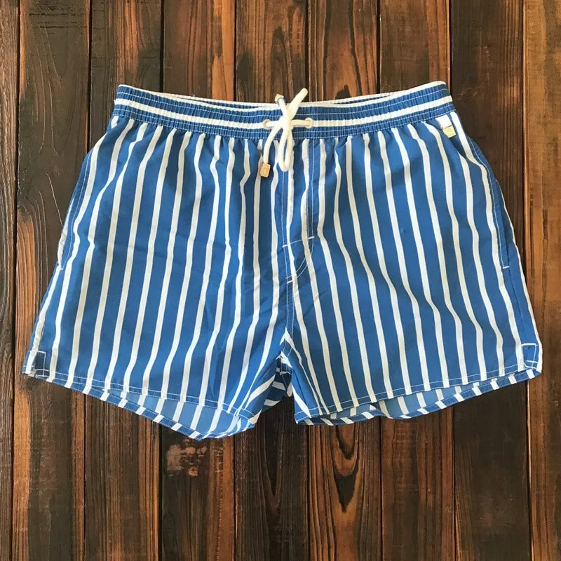 Men's Striped Shorts with Elastic Waistband – Matteo