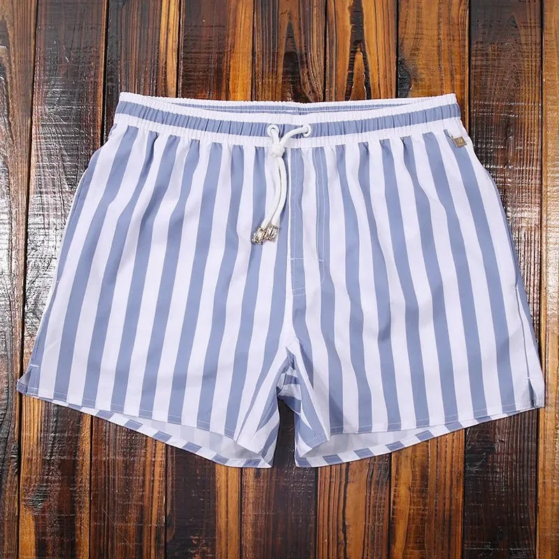 Men's Striped Shorts with Elastic Waistband – Matteo