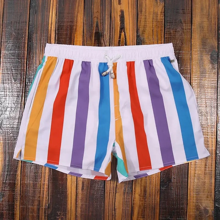 Men's Striped Shorts with Elastic Waistband – Matteo