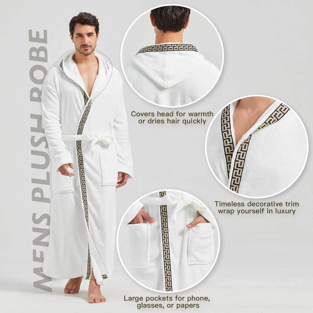 Men's Lightweight Fleece Summer Bathrobe – James