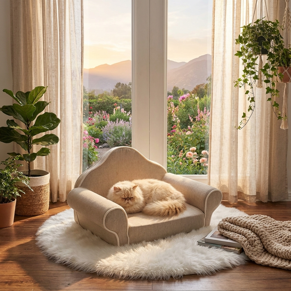 Cat Sofa Bed – Soft & Cozy Pet Couch Bed for Cats