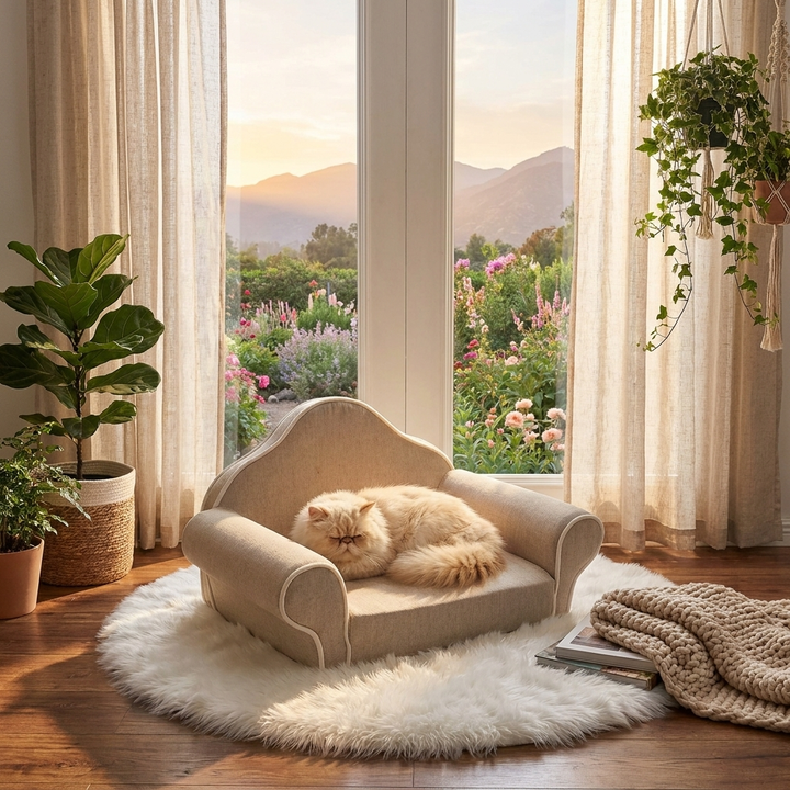 Cat Sofa Bed – Soft & Cozy Pet Couch Bed for Cats