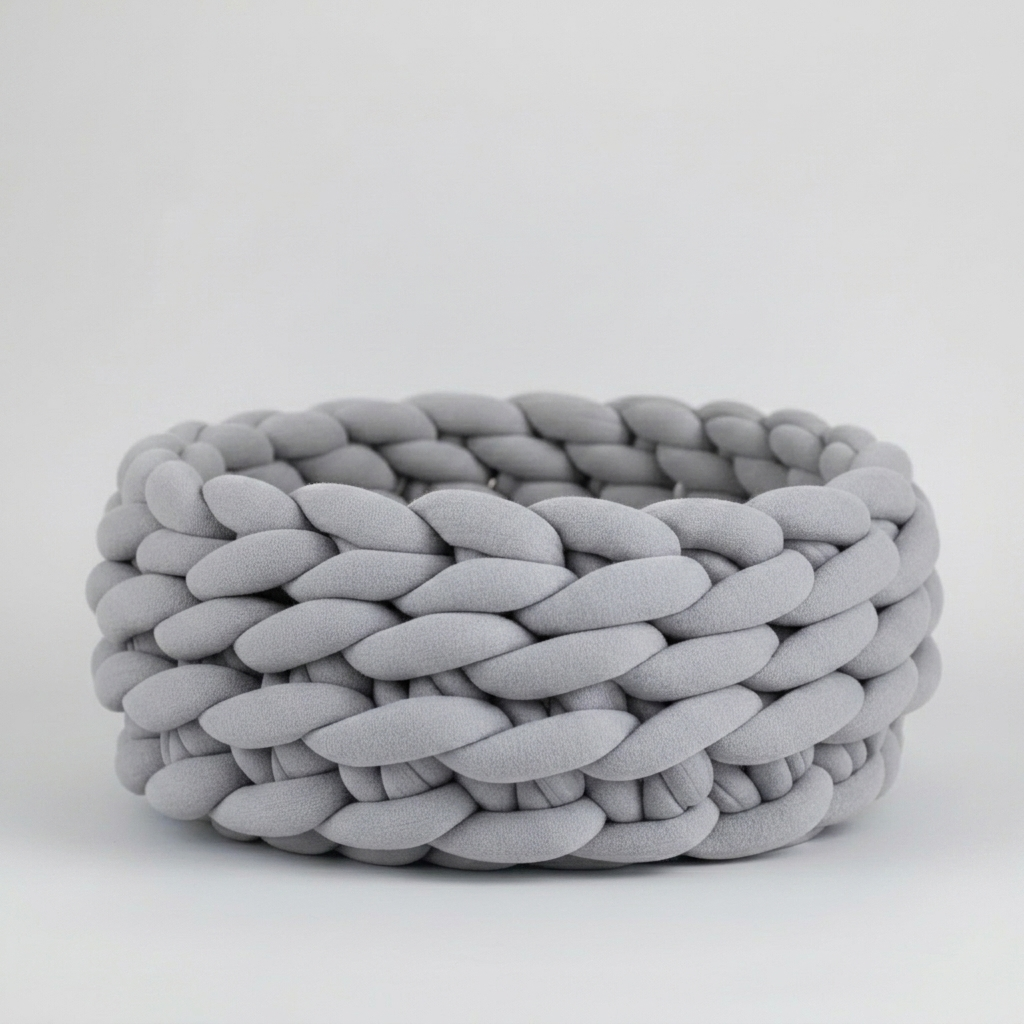 CozyWeave Rope Pet Bed – Breathable Comfort for Restful Sleep