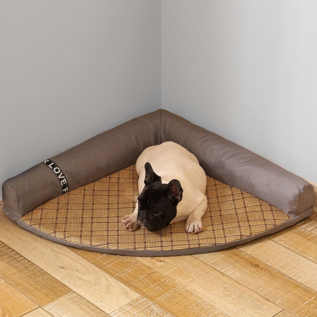 ChillCorner Pet Bed – Space-Saving Cooling Comfort for Hot Days