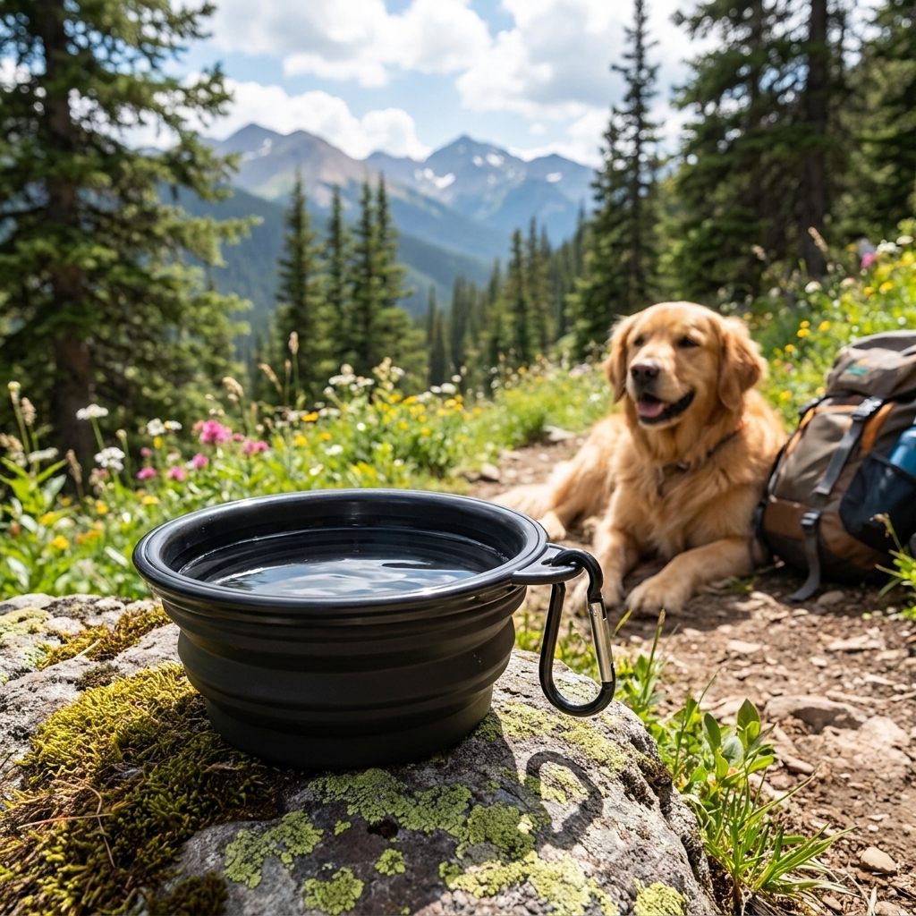Collapsible Dog Bowl travel