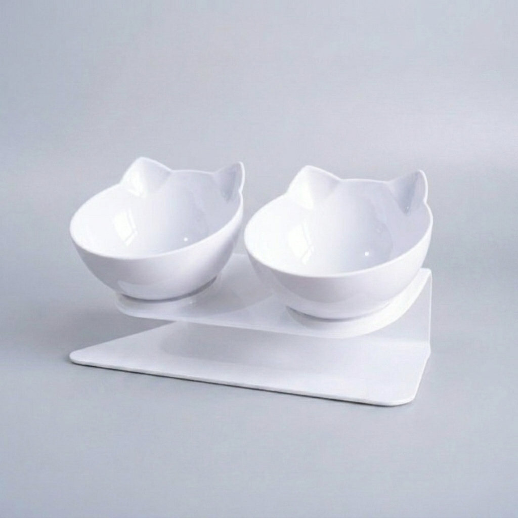 Anti-Vomiting Raised Cat Bowls