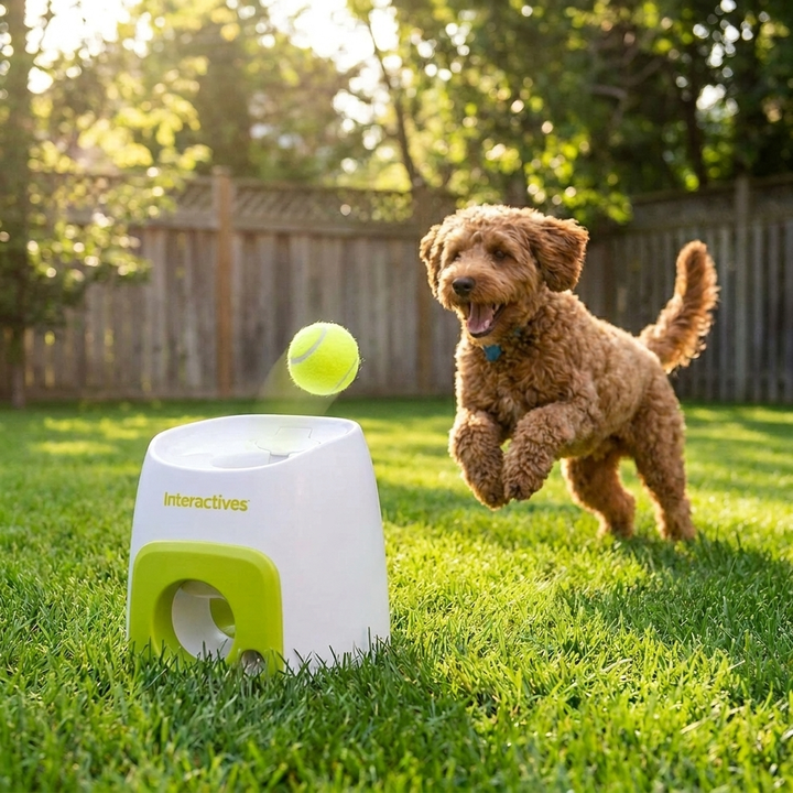 Automatic Dog Ball Fetch & Treat Toy