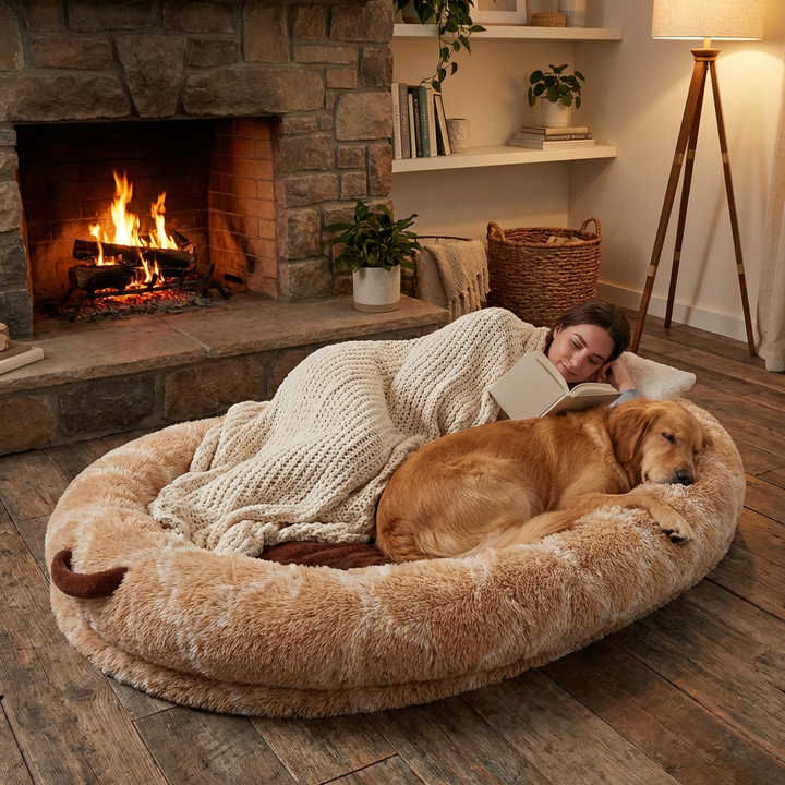 Super Large Donut Human & Dog Bed