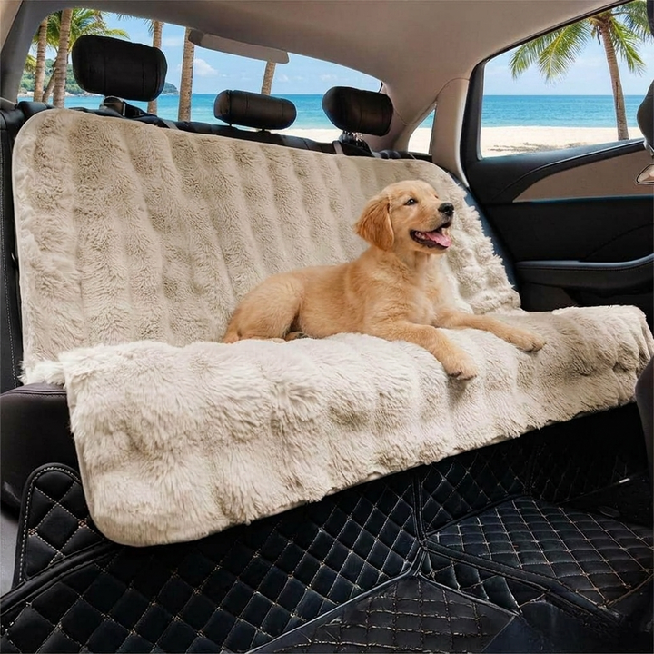 Fluffy Calming Pet Blanket Car Seat Protector Cover