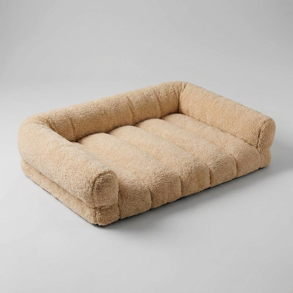 Large Soft Supportive Headrest Orthopaedic Cat Bolster Bed
