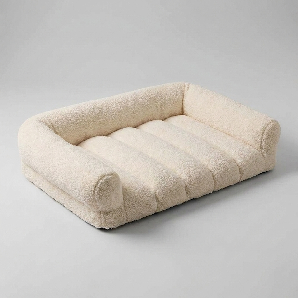 Large Soft Supportive Headrest Orthopaedic Cat Bolster Bed