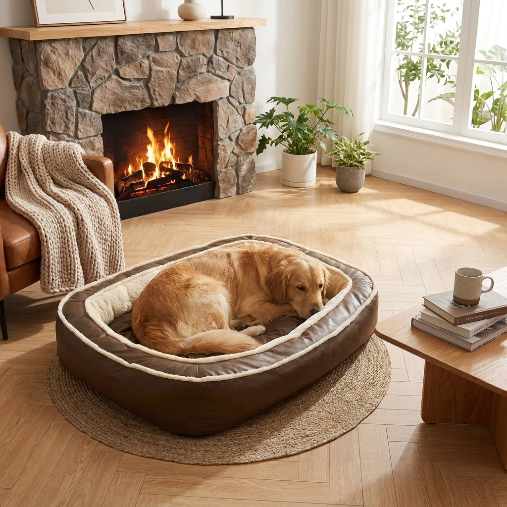 Large Deep-Sleeping Dog Bed – Calming & Supportive Pet Bed for Dogs