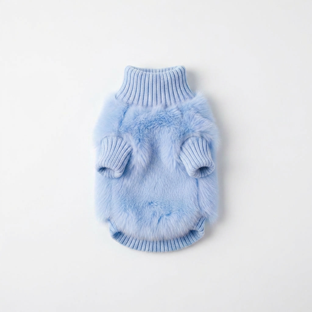 Soft Fluffy Turtleneck Knit Dog Jumper