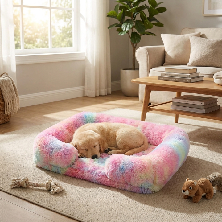 Plush Dog Bed – Non‑Slip Pet Bed Pad