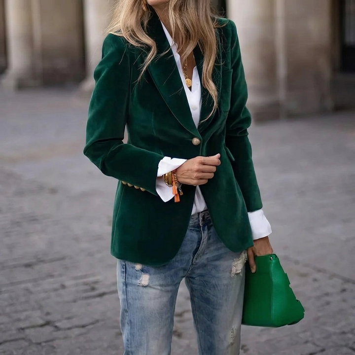 Single‑Button Tailored Women’s Blazer