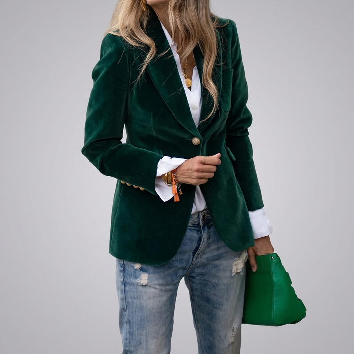 Single‑Button Tailored Women’s Blazer