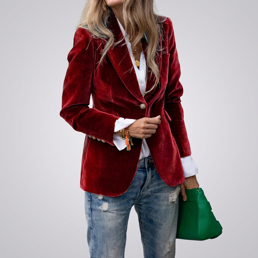 Single‑Button Tailored Women’s Blazer
