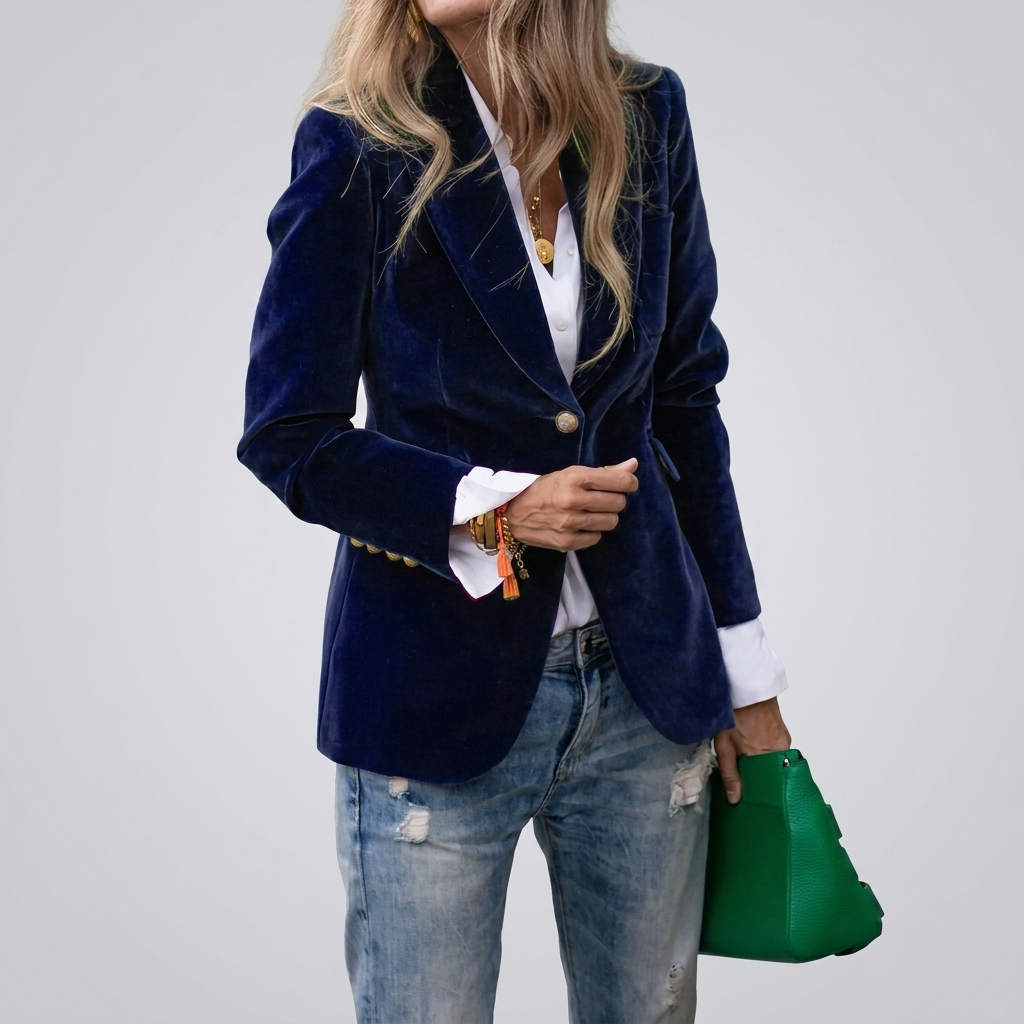 Single‑Button Tailored Women’s Blazer